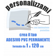 adesivo pvc permanente con protettivo